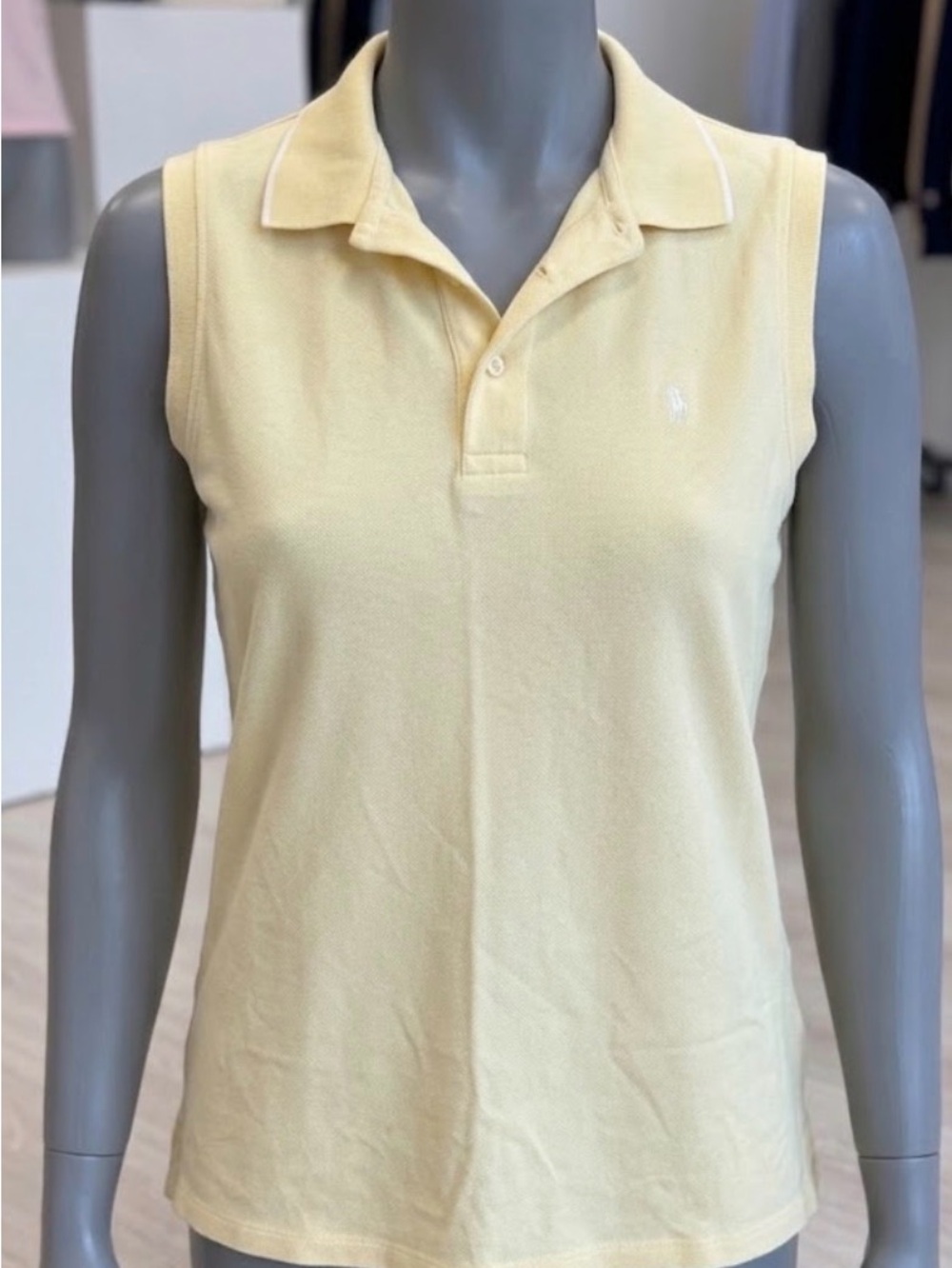 Polo by Ralph Lauren Yellow Sleeveless Polo